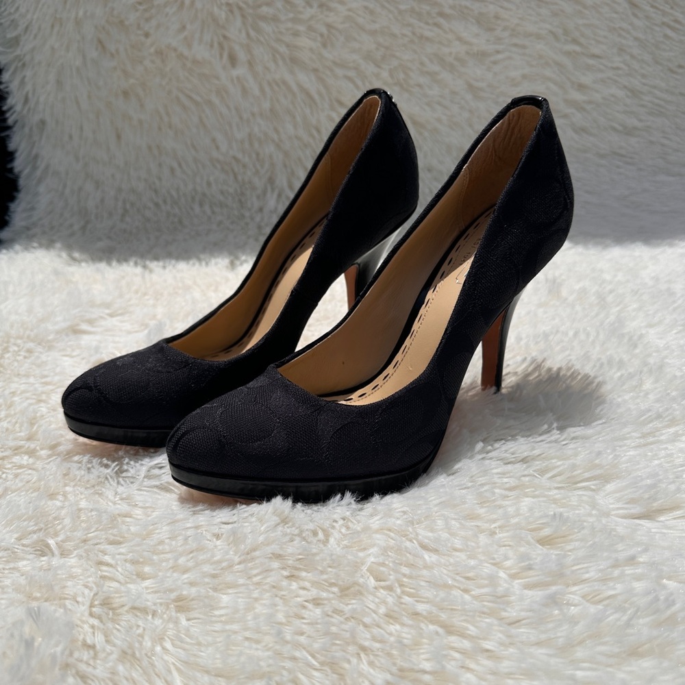Coach Caya Signature Logo Heels - Picture 3 of 8